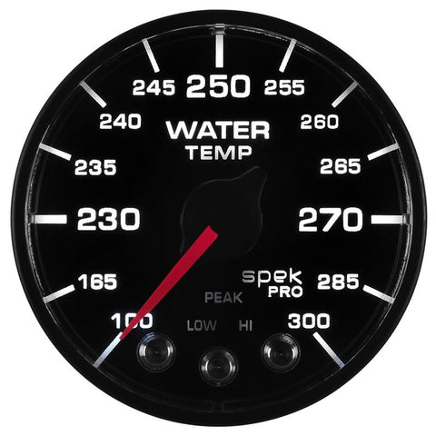 Autometer Spek-Pro - Nascar 2-1/16in Water Temp 100- 300F Bfb Ecu - P546328-N3