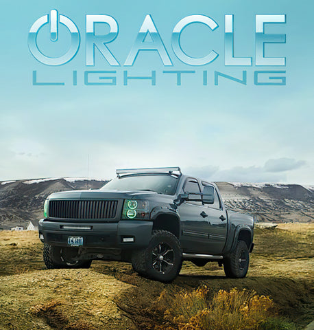Oracle 07-13 Chevrolet Silverado LED Round Style Headlight Halo Kit - Red - 2639-003