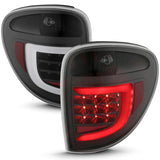 ANZO 2004-2007 Dodge  Grand Caravan LED Tail Lights w/ Light Bar Black Housing Clear Lens - 311365