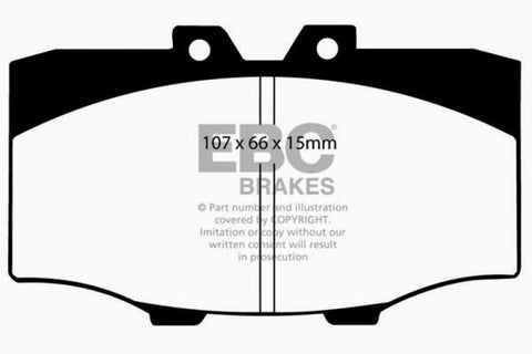 EBC 84-88 Toyota 4 Runner 2.4 Ultimax2 Front Brake Pads - UD137