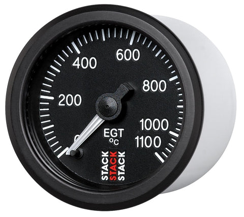 Autometer Stack 52mm 0-1100 Deg C Pro Stepper Motor Exhaust Gas Temp Gauge - Black - ST3313