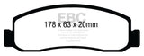 EBC 08-10 Ford F250 (inc Super Duty) 5.4 (2WD) Yellowstuff Front Brake Pads - DP41892R
