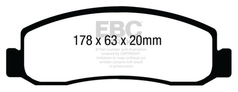 EBC 08-10 Ford F250 (inc Super Duty) 5.4 (2WD) Yellowstuff Front Brake Pads - DP41892R