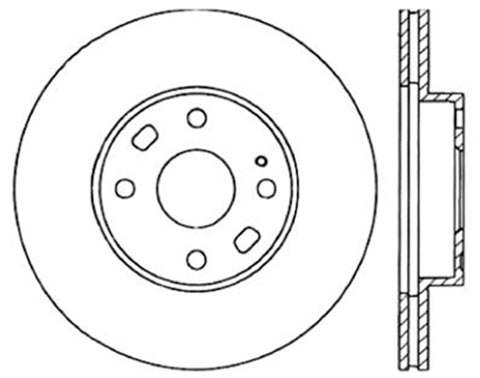 Centric 94-05 Mazda Miata MX-5 (Normal Suspension) Front CryoStop Rotor - 120.45050CRY