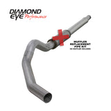 Diamond Eye KIT 5in CB MFLR RPLCMENT PIPE SGL AL: 03-07 FORD 6.0L F250/F350 - K5344A-RP