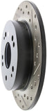 StopTech 06-09 Honda Civic Ex/Si Slotted & Drilled Left Rear Rotor - 127.40040L