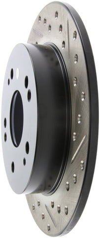 StopTech 06-09 Honda Civic Ex/Si Slotted & Drilled Left Rear Rotor - 127.40040L