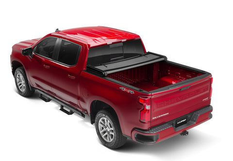 Lund 04-12 Chevy Colorado (6ft. Bed) Genesis Elite Tri-Fold Tonneau Cover - Black - 95879