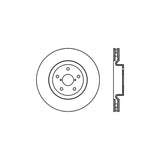 Stoptech 05-07 Subaru Impreza WRX Sti Front High Carbon CRYO-STOP Rotor - 125.47022CRY