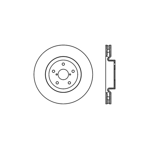 Stoptech 05-07 Subaru Impreza WRX Sti Front High Carbon CRYO-STOP Rotor - 125.47022CRY