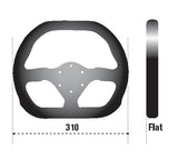 Sparco Steering Wheel 310X260 Suede Black - 015P310F2SN