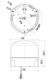 Hella Led Lamp 12/24V Amber Fix Mounting 2Rl - 010979001