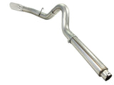 aFe MACHForce XP 5in DPF-Back Stainless Steel Exh Sys, polished tip,Ford Diesel Trucks 08-10 V8-6.4L - 49-43054-P