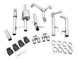 AWE Tuning 4th Gen GM 1500 5.3L 0FG Cat-Back Split Rear Exit (w/ Bumper Cutouts) - Quad Diamond Tips - 3015-43202