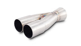 Vibrant 2-1 Merge Collector 1.50in Inlet I.D. x 2.00in Outlet O.D. - 7.00in Overall Length - 10364