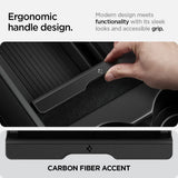 Spigen Console Organizer Tray (Carbon Edition) Designed for Tesla Model 3/Y with Smooth Slide Technology 2023/2022 - W11350