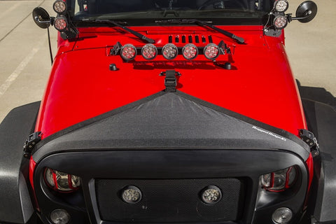 Rugged Ridge Hood Bra Black 07-18 Jeep Wrangler JK/JKU - 12112.01