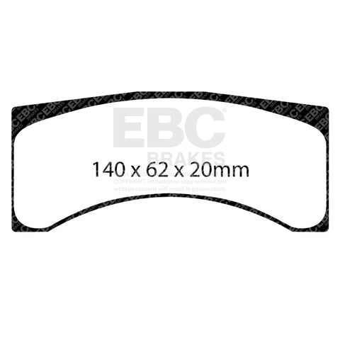 EBC Racing Brembo B266 POT GT SR-21 Sintered Race Brake Pads - DP8089.16SR21