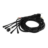 Westin Universal LED Rock Light Kit - 4 Lights - 14ft 9in Wiring Harness & Switch - Black - 09-80005