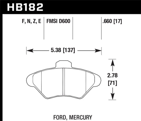 Hawk HPS Street Brake Pads - HB182F.660