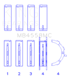 King Engine Bearings Ford Ecoboost 2.7L V6 (Size 0.05) Main Bearing Set - MB4558MC0.5