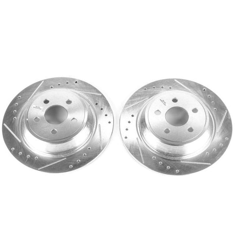 Power Stop 15-19 Ford Edge Rear Evolution Drilled & Slotted Rotors - Pair - AR85174XPR