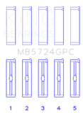 King Engine Bearings General Motors Duramax Diesel (Size 0.05) Main Bearing Set - MB5724GPC0.5