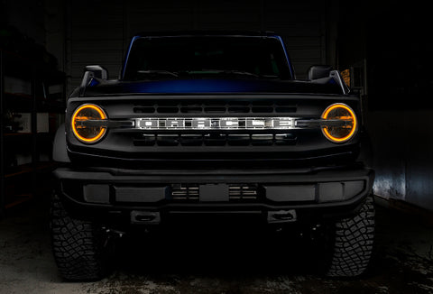 Oracle 2021 Ford Bronco DRL Upgrade w/ Halo Kit - ColorSHIFT w/ Simple Controller - 1468-504