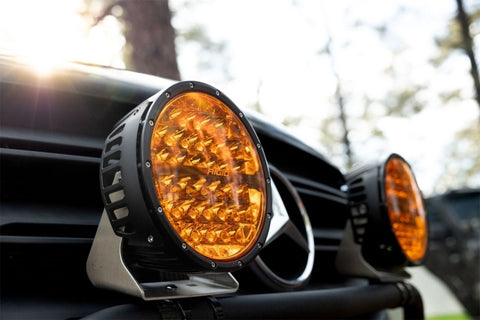 Rigid Industries 360-Series 9in LED Off-Road Spot Beam - Amber - 36522