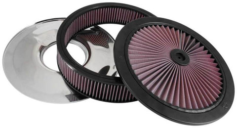 K&N X-Stream Top Assembly 14in OD 5.125in Neck Flange 4.62in H w/Vent - 66-3010
