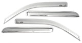 AVS 20-22 Chevrolet Silverado 1500 LTD Ext. Cab/DC F&R Ventvisor Window Deflectors 4pc - Chrome - 684804