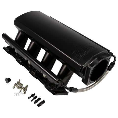 Fast Intake Manifold, Rhs Sheet Met Al, Ls Cathedral Port, Black W/ Fuel Rail Kit - 10902