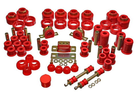 Energy Suspension 88-98 Chevy/GMC 2WD 1/2, 3/4, 1 Ton PickUp Red Hyper-flex Master Bushing Set - 3.18107R