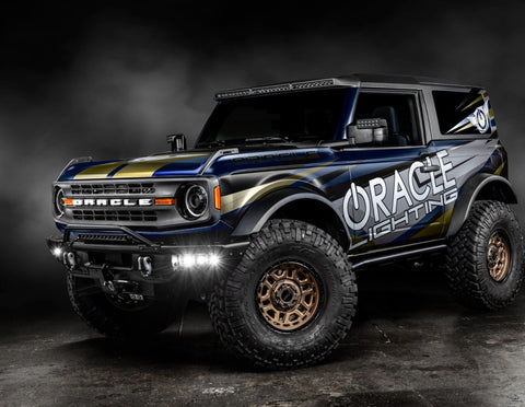 ORACLE Lighting 21-22 Ford Bronco Triple LED Fog Light Kit for Steel Bumper - White - 5890-001