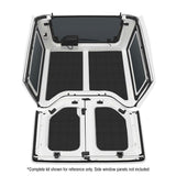 DEI 11-18 Jeep Wrangler JK 2-Door Boom Mat Headliner - 4 Piece - Black - 50138