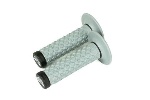 Renthal Soft/Firm MX Dual Compound Grips Tapered 1/2 Waffle - Gray/Black - G202