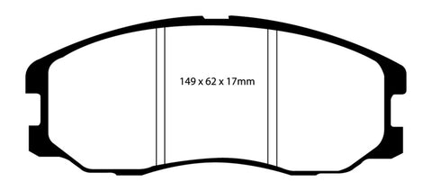 EBC 07-09 Chevrolet Equinox 3.4 Greenstuff Front Brake Pads - DP61975
