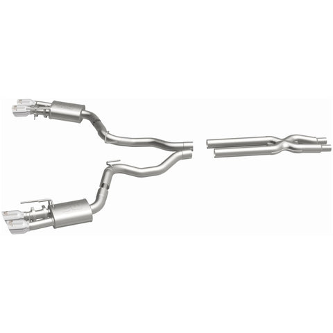 MagnaFlow SYS Cat-Back 2018 Ford Mustang GT 5.0L Competition Dual Exit Polished 4in Tips - 19368