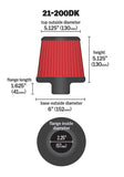 AEM 2.25 inch Short Neck 5 inch Element Filter Replacement - 21-200DK