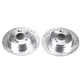 Power Stop 90-93 Mercedes-Benz 300SL Rear Evolution Drilled & Slotted Rotors - Pair - EBR417XPR