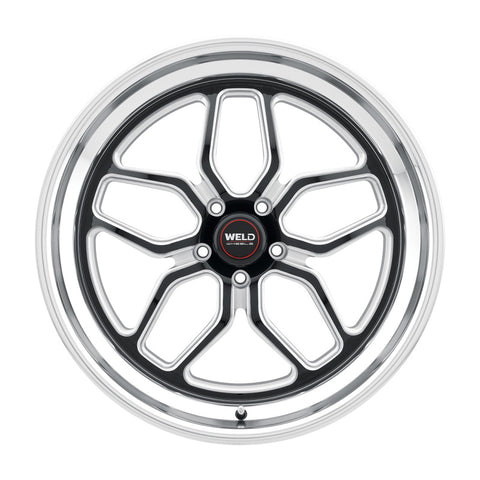 Weld S107 22X10.5 Laguna 5X115 ET20 BS6.5 Gloss Black MIL Dia 71.5 - S10720590P20
