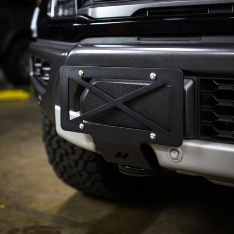 Mishimoto 2015+ Ford F-150 Tow Hook License Plate Relocation Bracket - MMLP-F150-15
