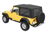 Bestop 04-06 Jeep Wrangler TJ Replace A-Top (Blk Diamond Sailcloth Tinted Windows No Door Skins) - 79140-35