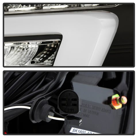 Spyder 13-16 Audi A4 4DR LED Tail Lights LED Clear Reverse Lights - Black ALT-YD-AA413-SEQ-BK - 5087171