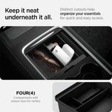 Spigen Console Organizer Tray (Carbon Edition) Designed for Tesla Model 3/Y with Smooth Slide Technology 2023/2022 - W11350