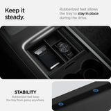 Spigen Console Organizer Tray (Carbon Edition) Designed for Tesla Model 3/Y with Smooth Slide Technology 2023/2022 - W11350