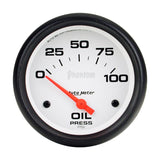 Autometer Phantom 66.7mm 0-100 PSI SSE Oil Pressure Gauge - 5827