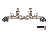 Corsa 2020-2025 Chevrolet Corvette C8 RWD 3in Valved Cat-Back Delete w/ NPP w/4.5in CF Polished Tips - 21105CF