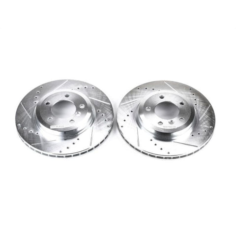 Power Stop 01-06 BMW 330Ci Front Evolution Drilled & Slotted Rotors - Pair - EBR653XPR