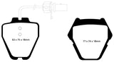 EBC 99-01 Audi A6 Quattro 2.7 Twin Turbo Sedan (8 Pad Set) Yellowstuff Front Brake Pads - DP41348R